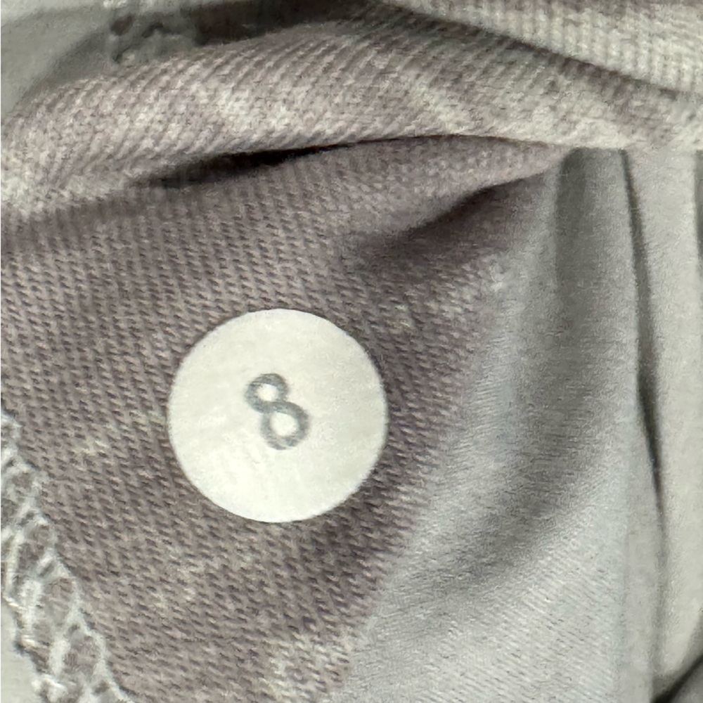 Lululemon Post Sweat Pullover Righteous Stripe Silver / Heathered Light Grey 8 - Picture 15 of 16